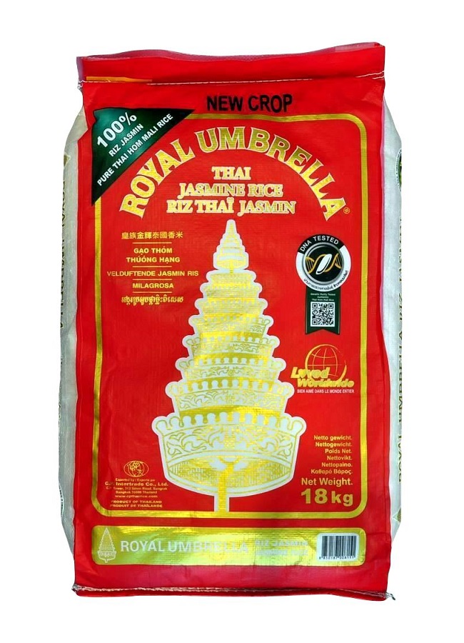 Riso thai profumato jasmine - Royal Umbrella 18 Kg.